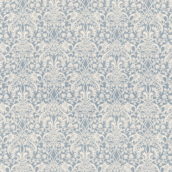 Fritillerie - Blue Blue By G P & J Baker | Original Brantwood Fabric |Botanical & Floral  Multipurpose Print