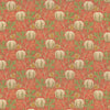 Pumpkins - Red/Green Red By G P & J Baker | Original Brantwood Fabric |Botanical & Floral  Multipurpose Print