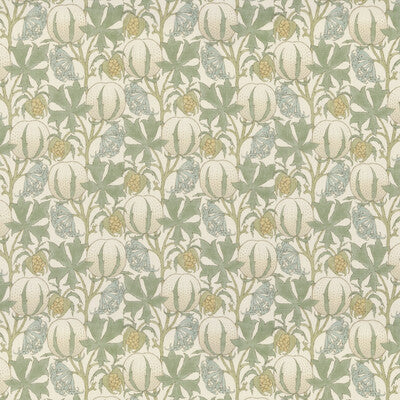 Samples and Purchasing available for Pumpkins - Aqua Blue By G P & J Baker | Original Brantwood Fabric |Botanical & Floral  Multipurpose Print at Designer Wallcoverings and Fabrics