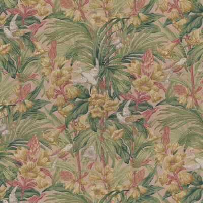 Samples and Purchasing available for Trumpet Flowers - Blush Pink By G P & J Baker | Original Brantwood Fabric |Botanical & Floral  Multipurpose Print at Designer Wallcoverings and Fabrics