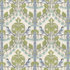 Samples and Purchasing available for Birds & Cherries - Green/Blue Blue By G P & J Baker | Original Brantwood Fabric |Animal/Insects  Multipurpose Print at Designer Wallcoverings and Fabrics