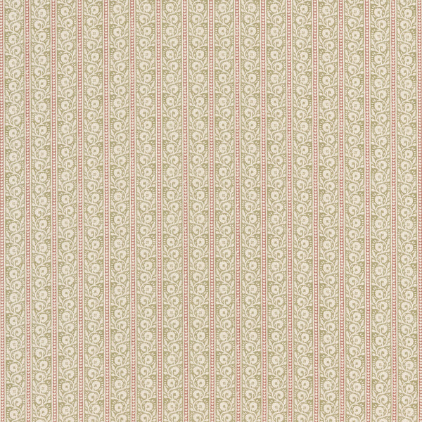 Bibury - Green/Red Green By G P & J Baker | House Small Prints |Botanical & Floral  Multipurpose Print