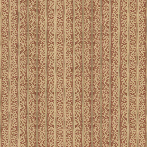 Bibury - Red/Olive Red By G P & J Baker | House Small Prints |Botanical & Floral  Multipurpose Print