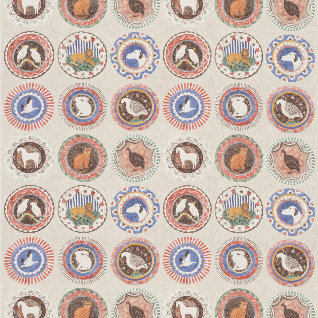 Samples and Purchasing available for Robina'S Dinner Party - Jewel Multi By G P & J Baker | G P & J Baker X Kit Kemp Prints & Embroideries |Novelty  Multipurpose Print at Designer Wallcoverings and Fabrics