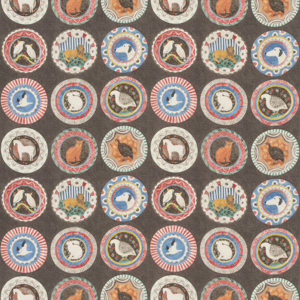Robina'S Dinner Party - Cocoa Brown By G P & J Baker | G P & J Baker X Kit Kemp Prints & Embroideries |Novelty  Multipurpose Print