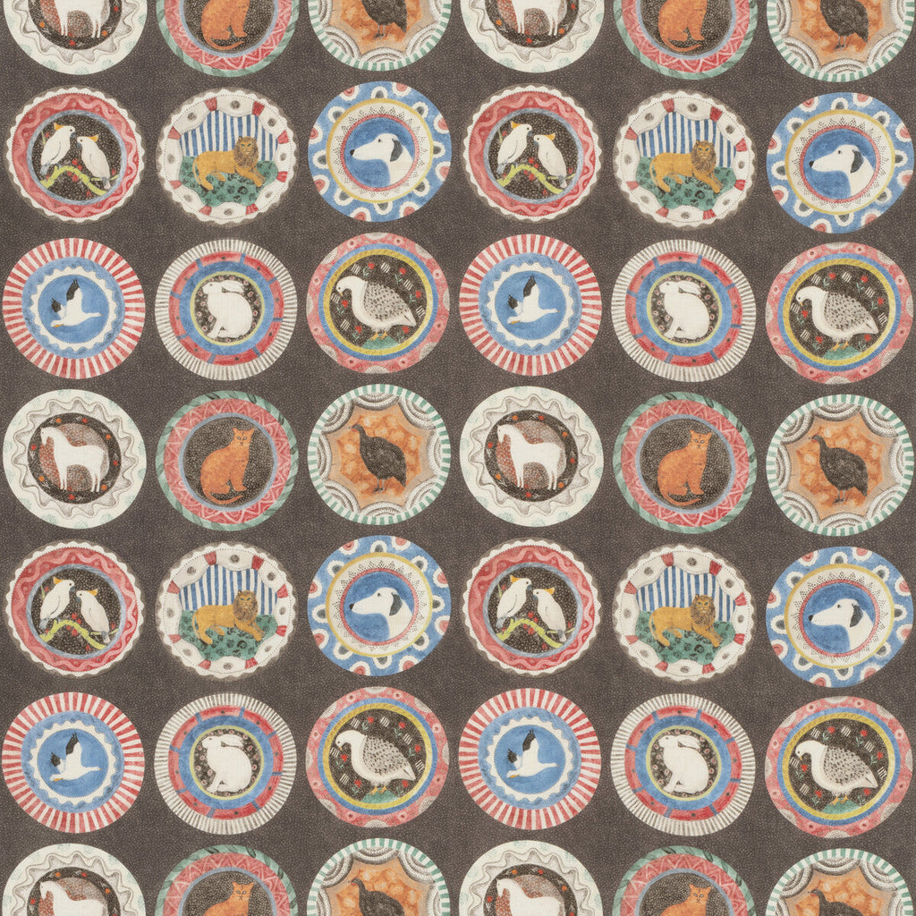 Samples and Purchasing available for Robina'S Dinner Party - Cocoa Brown By G P & J Baker | G P & J Baker X Kit Kemp Prints & Embroideries |Novelty  Multipurpose Print at Designer Wallcoverings and Fabrics