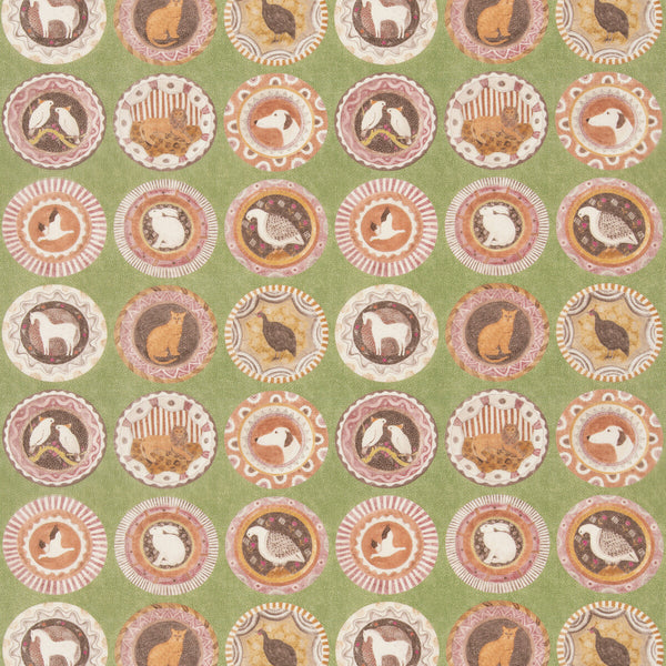 Robina'S Dinner Party - Green Green By G P & J Baker | G P & J Baker X Kit Kemp Prints & Embroideries |Novelty  Multipurpose Print