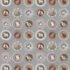 Samples and Purchasing available for Robina'S Dinner Party - Teal Teal By G P & J Baker | G P & J Baker X Kit Kemp Prints & Embroideries |Novelty  Multipurpose Print at Designer Wallcoverings and Fabrics