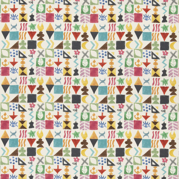 Potato Print - Jewel Multi By G P & J Baker | G P & J Baker X Kit Kemp Prints & Embroideries |Novelty  Multipurpose Print