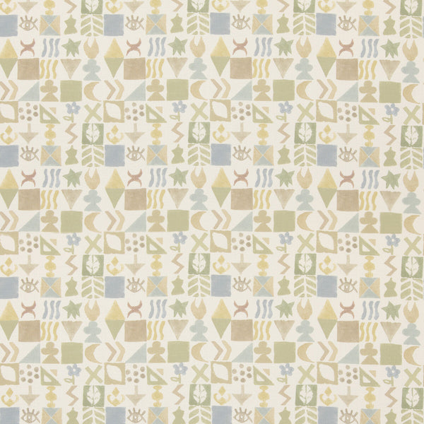 Potato Print - Sage Green By G P & J Baker | G P & J Baker X Kit Kemp Prints & Embroideries |Novelty  Multipurpose Print