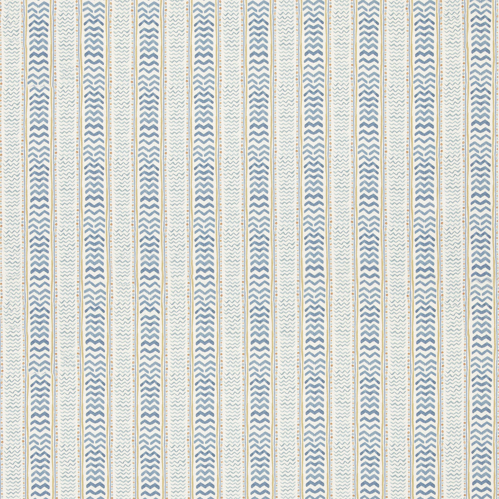 Samples and Purchasing available for Wriggle Room - Blue/Yellow Blue By G P & J Baker | G P & J Baker X Kit Kemp Prints & Embroideries |Global  Multipurpose Print at Designer Wallcoverings and Fabrics