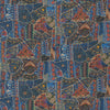 Samples and Purchasing available for Front Row - Jewel Blue Blue By G P & J Baker | G P & J Baker X Kit Kemp Prints & Embroideries |Global  Multipurpose Print at Designer Wallcoverings and Fabrics