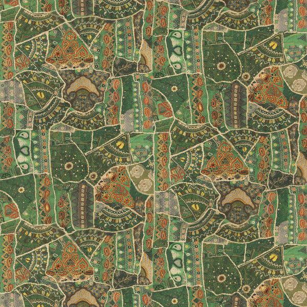 Front Row - Jewel Green Green By G P & J Baker | G P & J Baker X Kit Kemp Prints & Embroideries |Global  Multipurpose Print