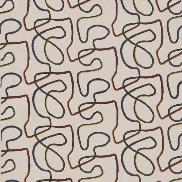 Ring Road - Jewel Beige By G P & J Baker | G P & J Baker X Kit Kemp Prints & Embroideries |  Drapery Print