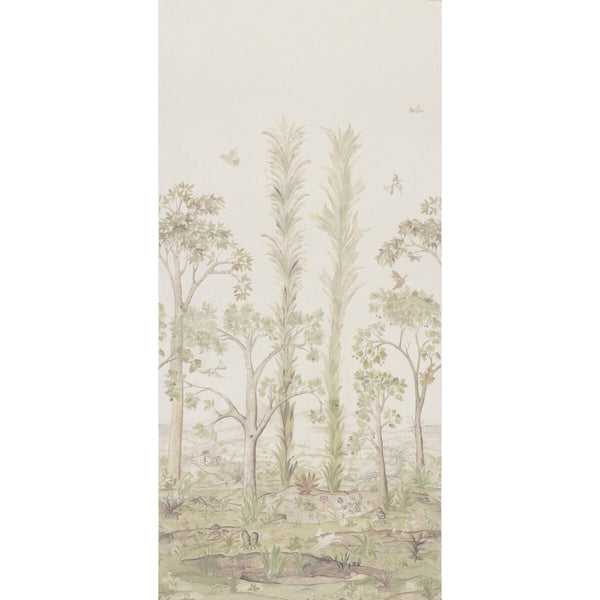 Tall Trees Printed Panel - Soft Green Green By G P & J Baker | G P & J Baker X Kit Kemp Prints & Embroideries |Novelty  Multipurpose Print