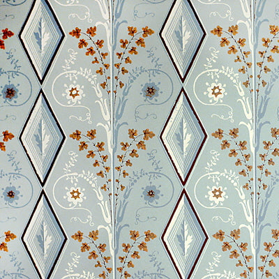Gallier Diamond - Seafoam Light Green By Brunschwig & Fils |  |Diamond Geometric Wallcovering Print