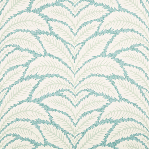 Talavera - Aqua Turquoise By Brunschwig & Fils | Botanical & Floral Wallcovering Print