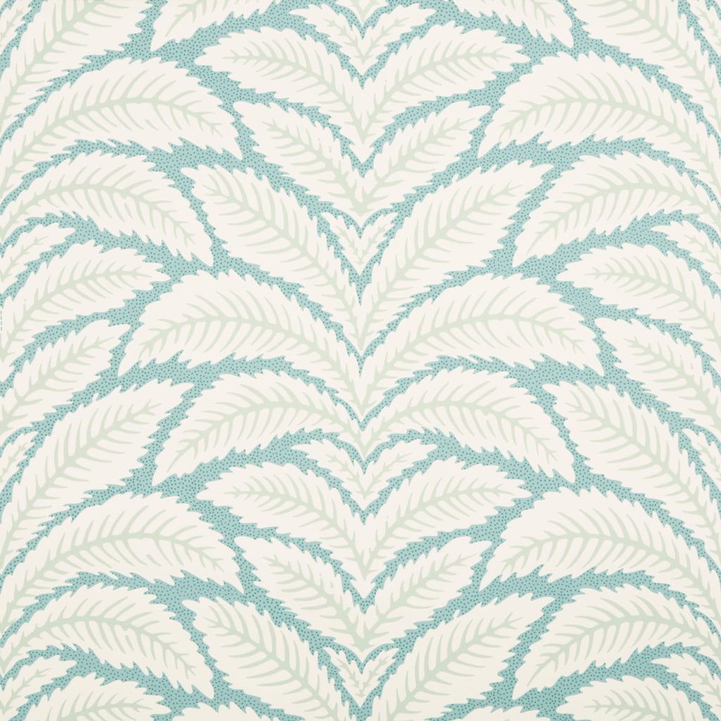Talavera - Aqua Turquoise By Brunschwig & Fils | Botanical & Floral Wallcovering Print