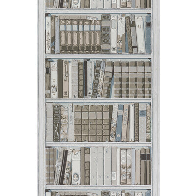 Bibliotheque - Greige Multi By Brunschwig & Fils | Volume 56 | Figurative Wallcovering Print
