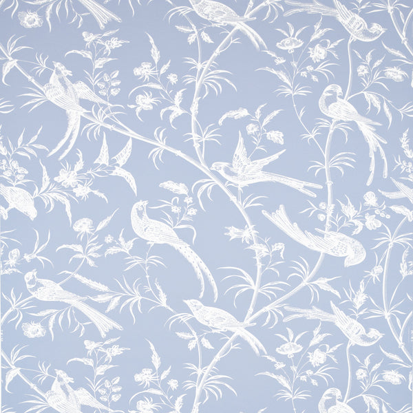 Bengali - Periwinkle Blue By Brunschwig & Fils | Botanical & Floral Wallcovering Print