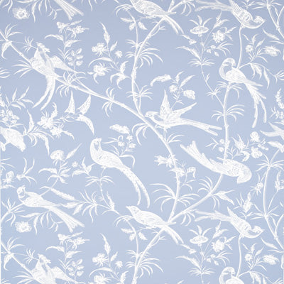 Bengali - Periwinkle Blue By Brunschwig & Fils |  | Botanical & Floral Wallcovering Print