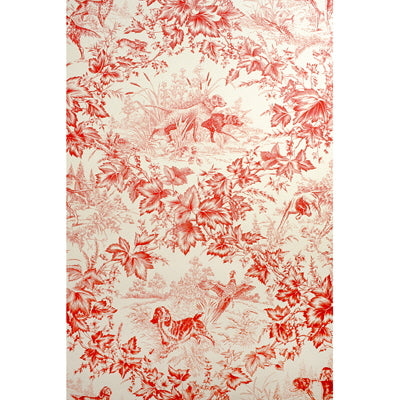 On Point - Red Burgundy/Red By Brunschwig & Fils |  | Animal/Insects Wallcovering Print