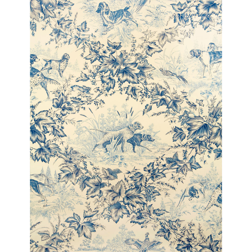 On Point - Blue Light Blue By Brunschwig & Fils | Animal/Insects Wallcovering Print