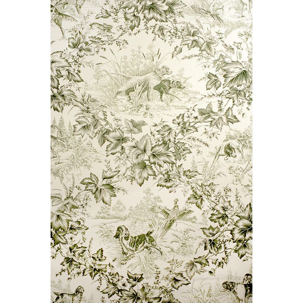 On Point - Hunter Green By Brunschwig & Fils | Animal/Insects Wallcovering Print
