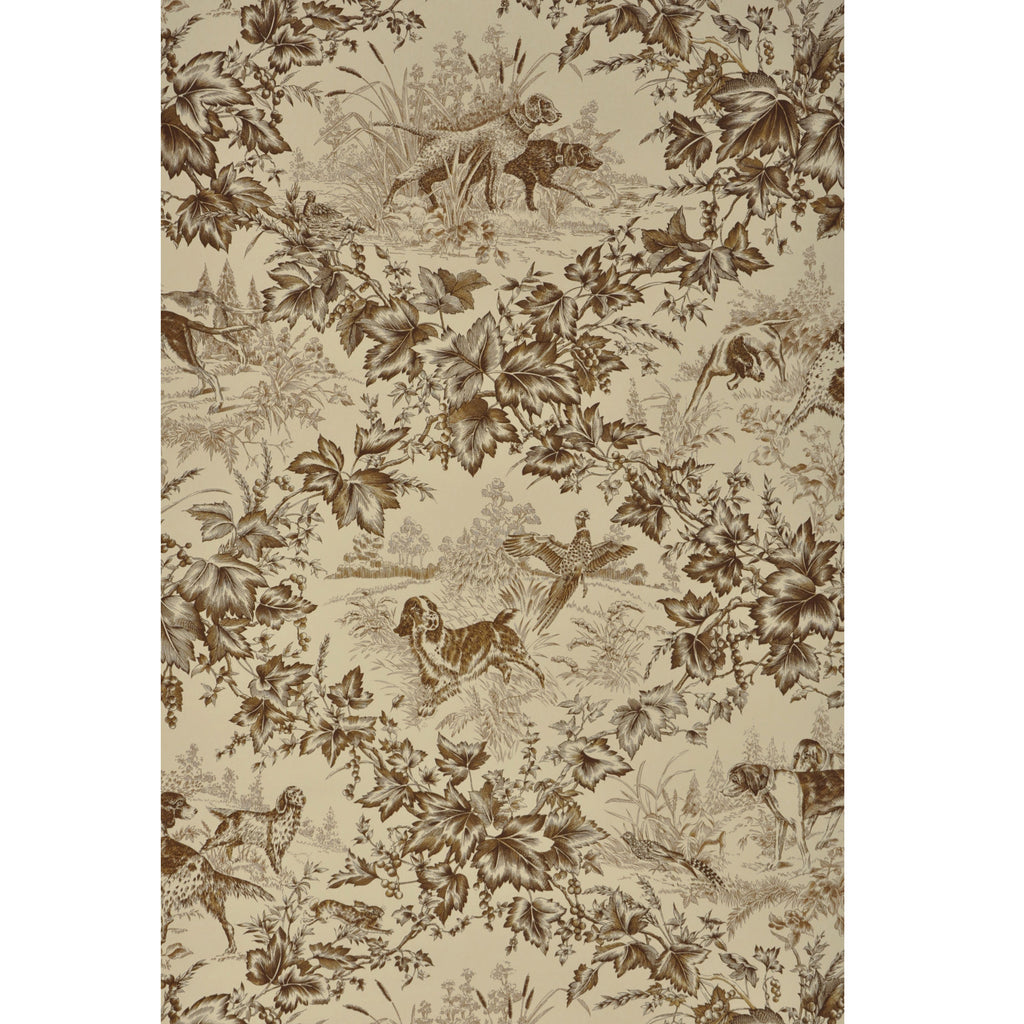 On Point - Tobacco Brown By Brunschwig & Fils | Animal/Insects Wallcovering Print