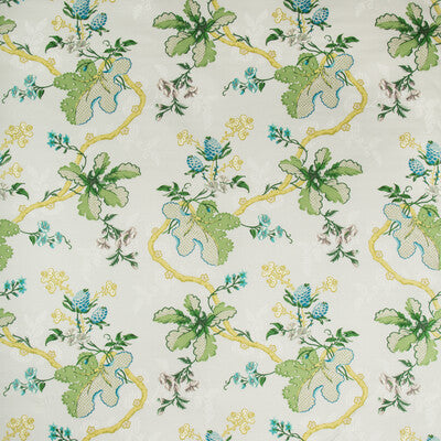 Samples and Purchasing available for Fabriano Cotton And Linen Print - Grey Multi By Brunschwig & Fils | Cevennes | Botanical & Floral Multipurpose Print at Designer Wallcoverings and Fabrics
