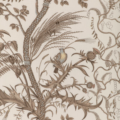Samples and Purchasing available for Bird And Thistle Cotton Print - Beige Beige By Brunschwig & Fils |  | Toile Multipurpose Print at Designer Wallcoverings and Fabrics