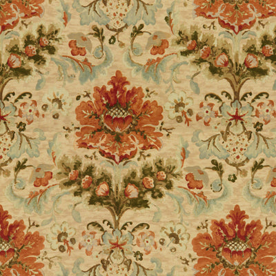 Samples and Purchasing available for Windsor Damask Cotton & Linen Print - Copper On Sand Brown By Brunschwig & Fils |  | Damask Multipurpose Print at Designer Wallcoverings and Fabrics