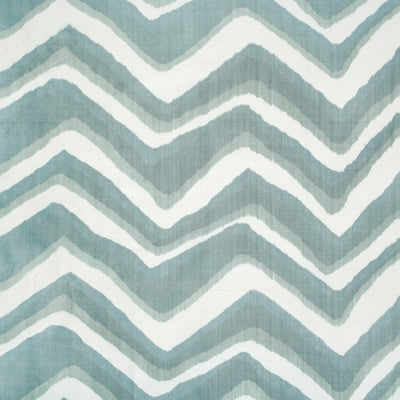 Samples and Purchasing available for Chevron Bar Silk Warp Print - Wave Light Blue By Brunschwig & Fils |  | Geometric Multipurpose Print at Designer Wallcoverings and Fabrics