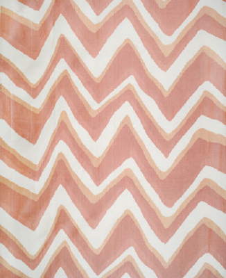 Samples and Purchasing available for Chevron Bar Silk Warp Print - Coral Orange By Brunschwig & Fils |  | Geometric Multipurpose Print at Designer Wallcoverings and Fabrics