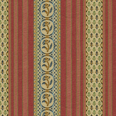 Samples and Purchasing available for Rayure Fleurette - Begonia Pink By Brunschwig & Fils |  |Stripes  Upholstery Weave at Designer Wallcoverings and Fabrics