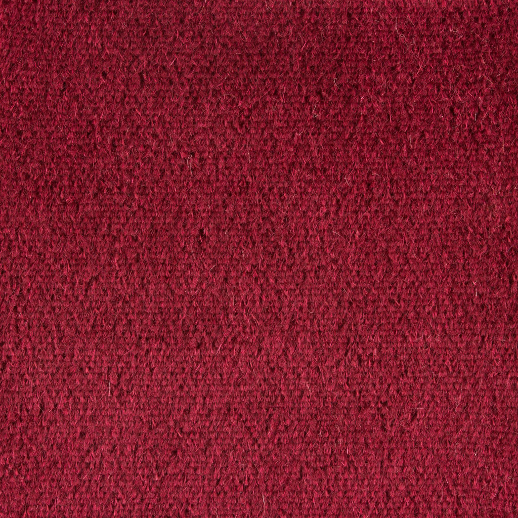 Autun Mohair Velvet - Crimson Burgundy/Red By Brunschwig & Fils | Solid Texture Upholstery Mohair