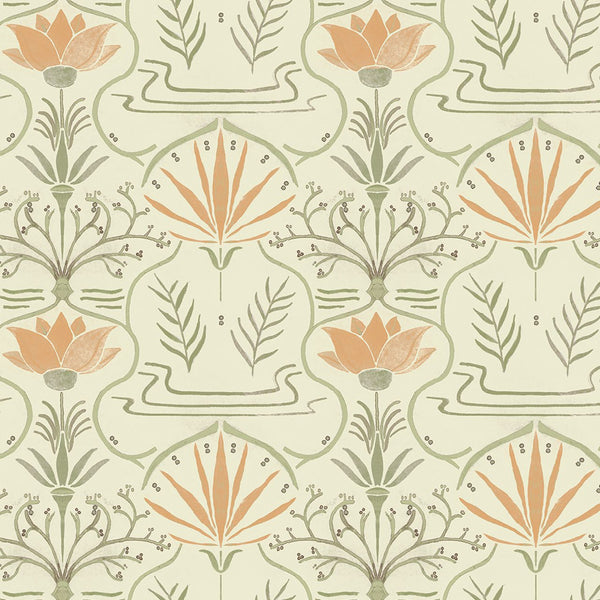 Voysey Verde, Roll Vinyl Wallcoverings | Tres Tintas
