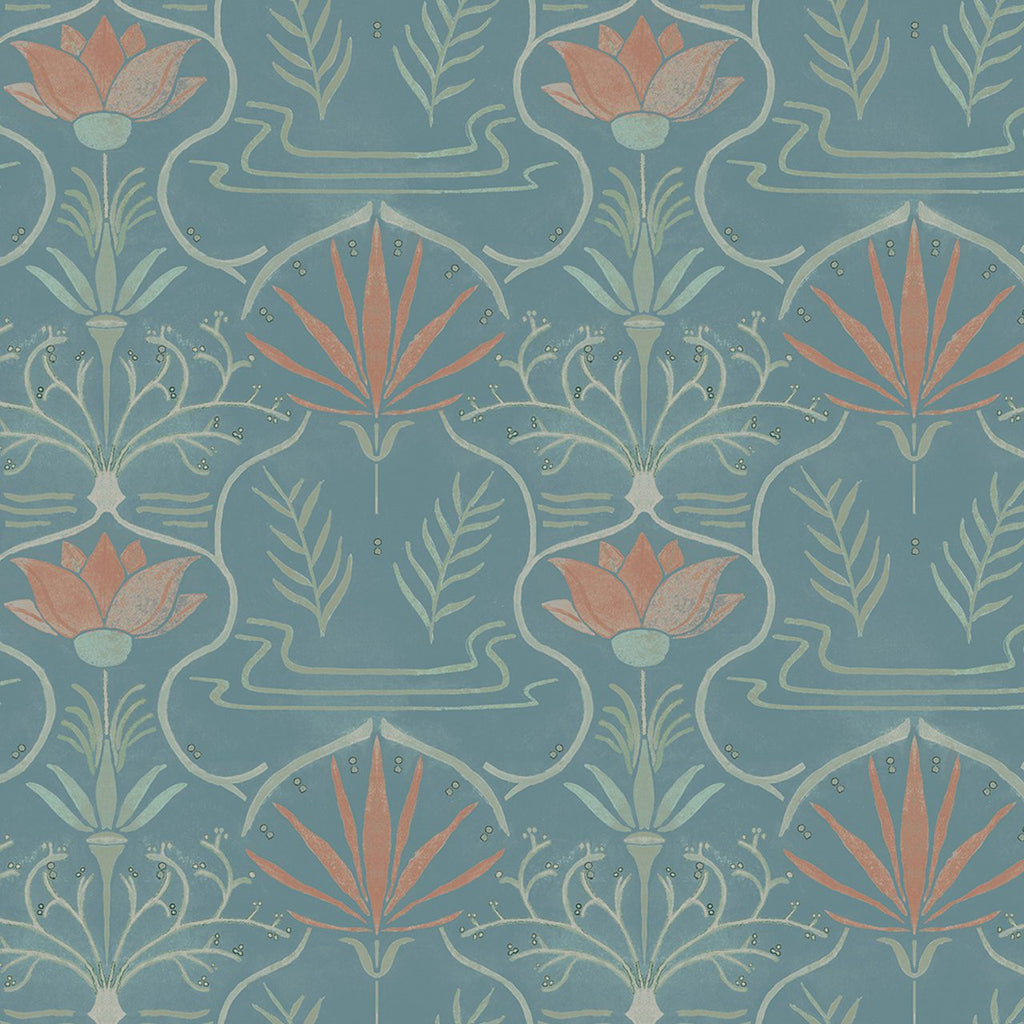 Voysey Azul Oscuro, Roll Vinyl