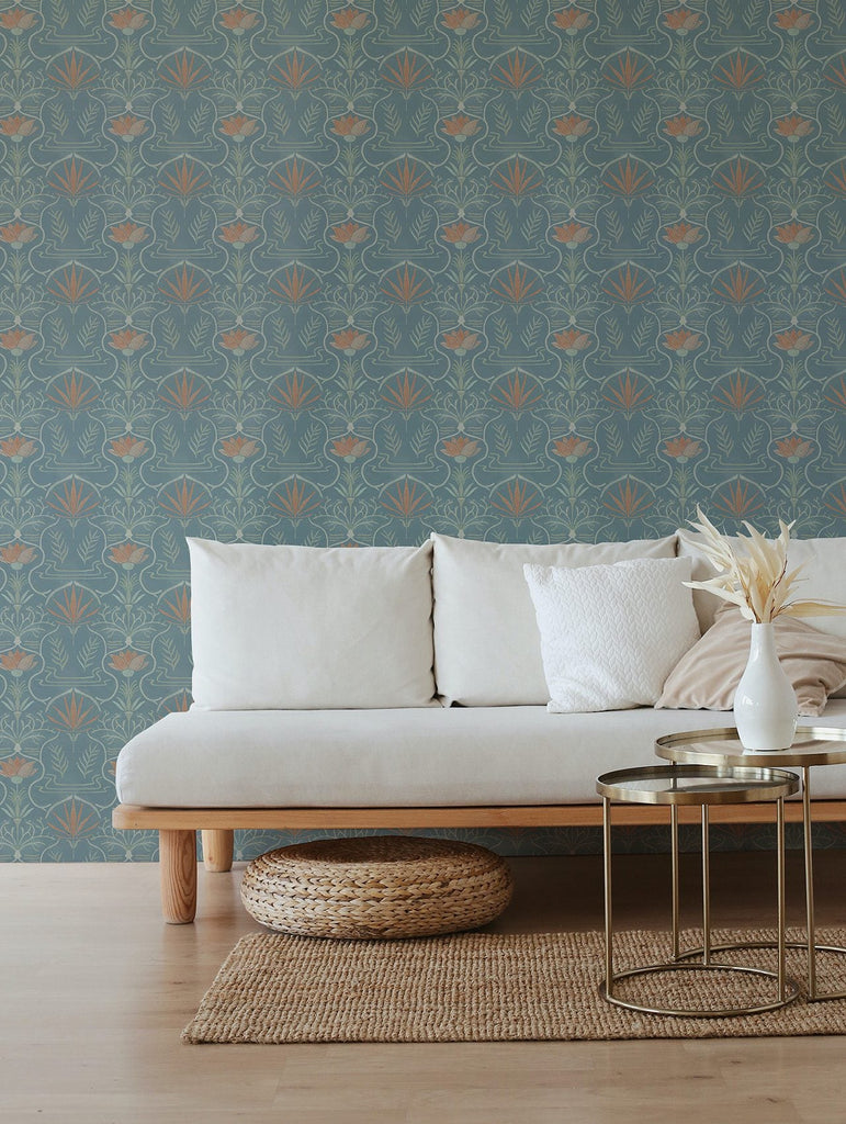 Voysey Azul Oscuro, Roll Vinyl
