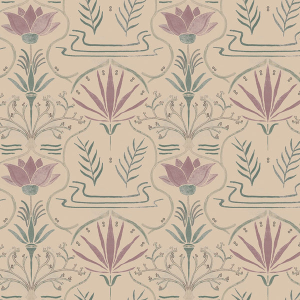 Voysey Rosa, Roll Vinyl Wallcoverings | Tres Tintas