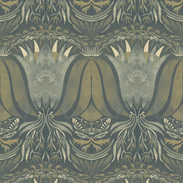 Palau Azul Oscuro, Roll Vinyl Wallcoverings | Tres Tintas