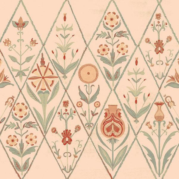 Rajola Naranja, Roll Vinyl Wallcoverings | Tres Tintas