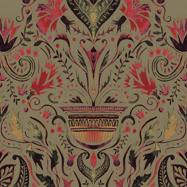 Domàs Marrón, Roll Vinyl Wallcoverings | Tres Tintas