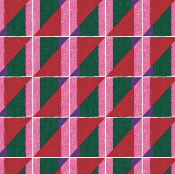 Brent Red-&-Pink  Wallpaper (Srd-Be1-01) | Sarah Rowland | Koroseal