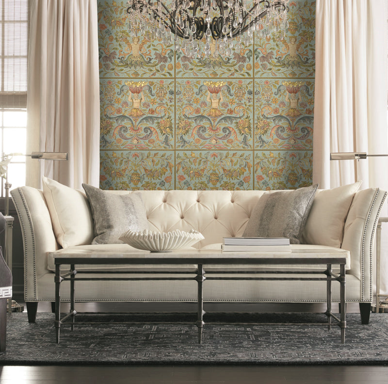 Brocade Powder Wallpaper | Mind The Gap