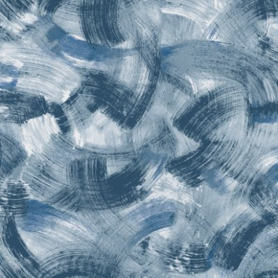 Brushwick Prussian Blue  Wallpaper (Sg02-07) | Stacy Garcia  | Koroseal