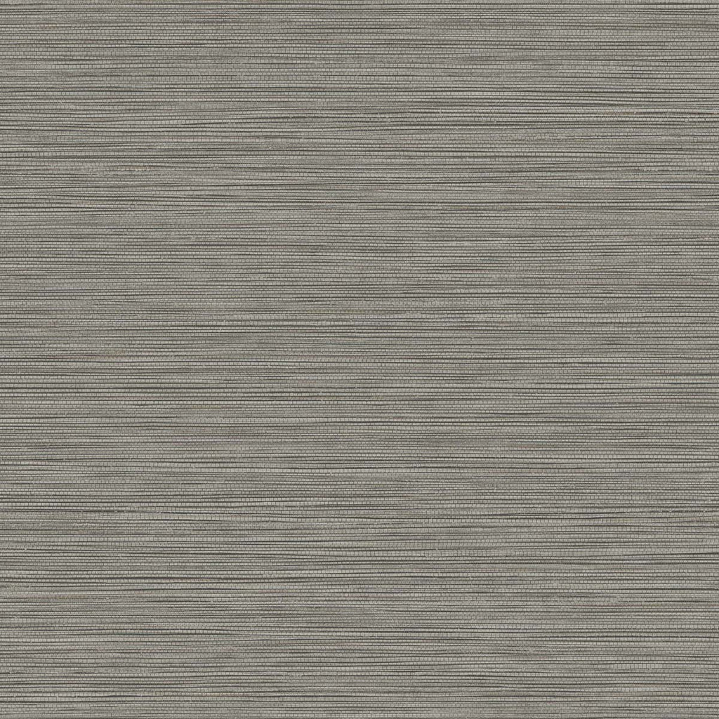 Malibu Grasslands Wallpaper - Contemporary Faux Grasscloth - Charcoal | Malibu Wallpaper