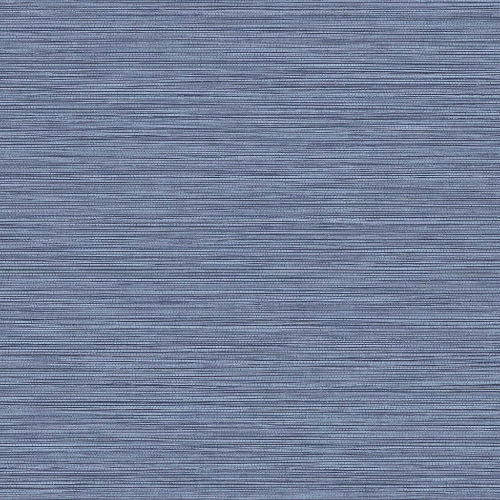 Malibu Grasslands Wallpaper - Contemporary Faux Grasscloth - Denim | Malibu Wallpaper