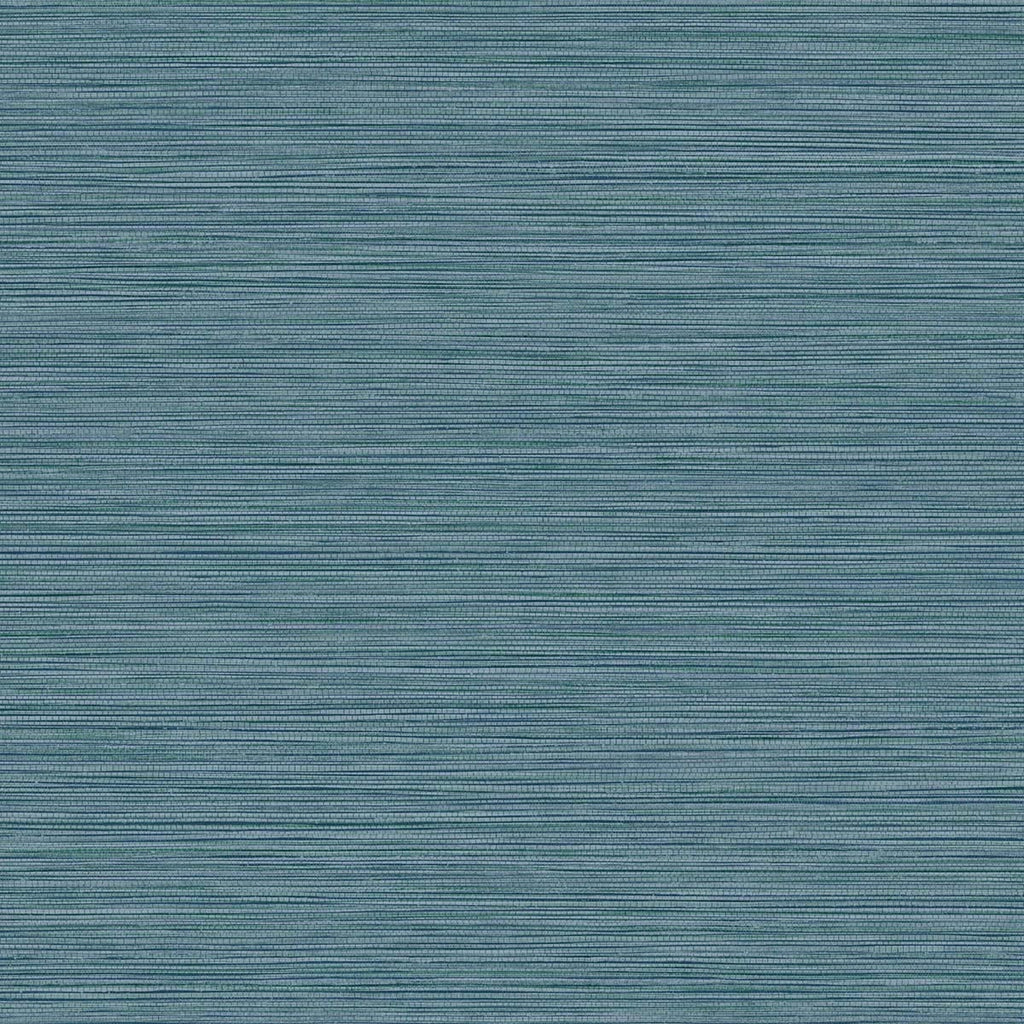 Malibu Grasslands Wallpaper - Contemporary Faux Grasscloth - Ocean Blue | Malibu Wallpaper