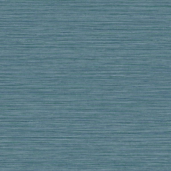 Malibu Grasslands Wallpaper - Contemporary Faux Grasscloth - Ocean Blue | Malibu Wallpaper